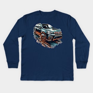 Subaru Forester Kids Long Sleeve T-Shirt